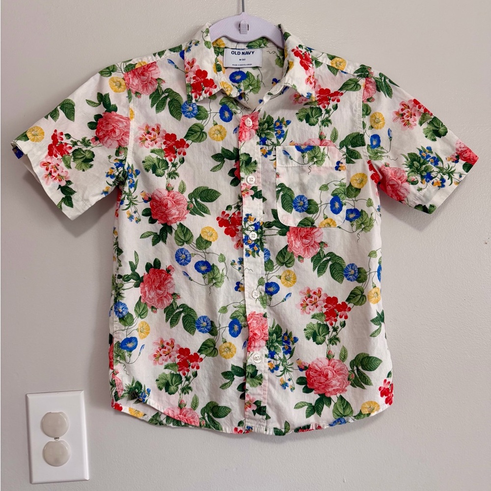 Old Navy Floral Print boys Shirt - Multicolor